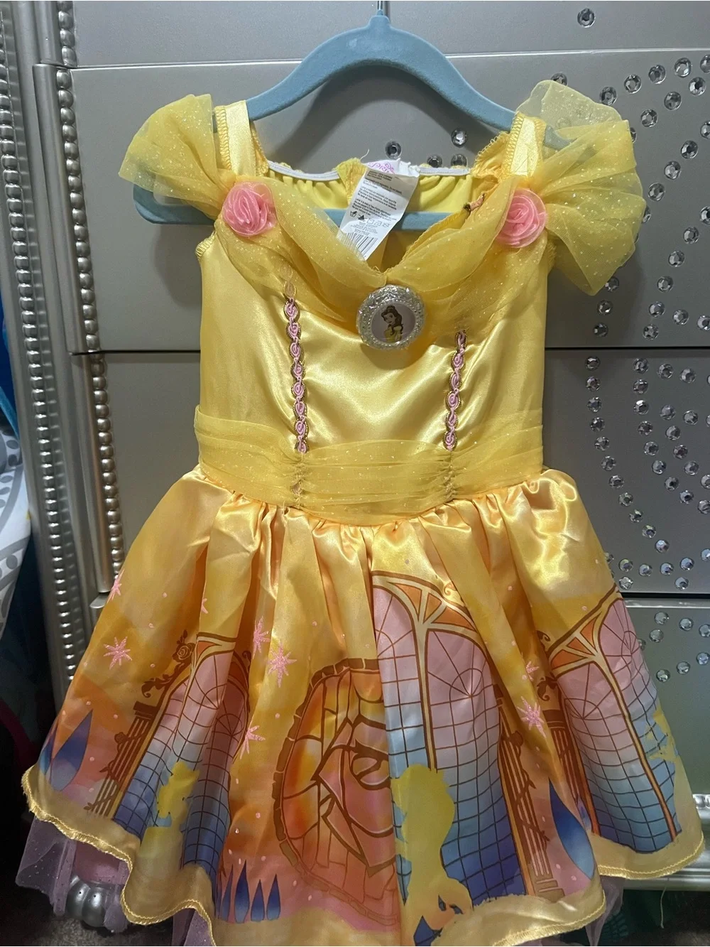 Yellow Princess Belle-Inspired Kids Costume Dress - Unbranded